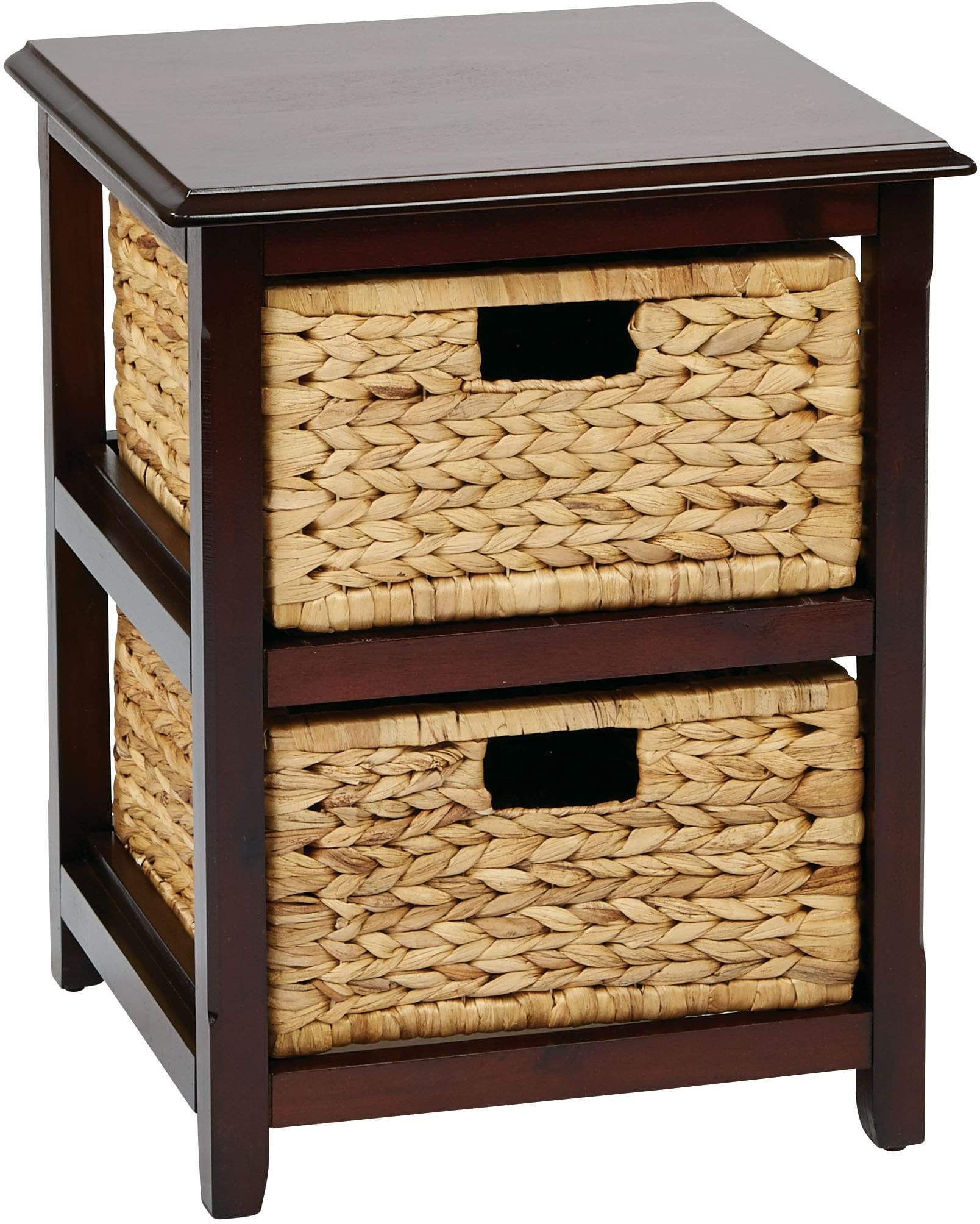Office Star OSP Designs Seabrook 2-Tier Storage Unit [SBK4512A] - Space-Saving Organizer for Office, Home & Classroom Storage