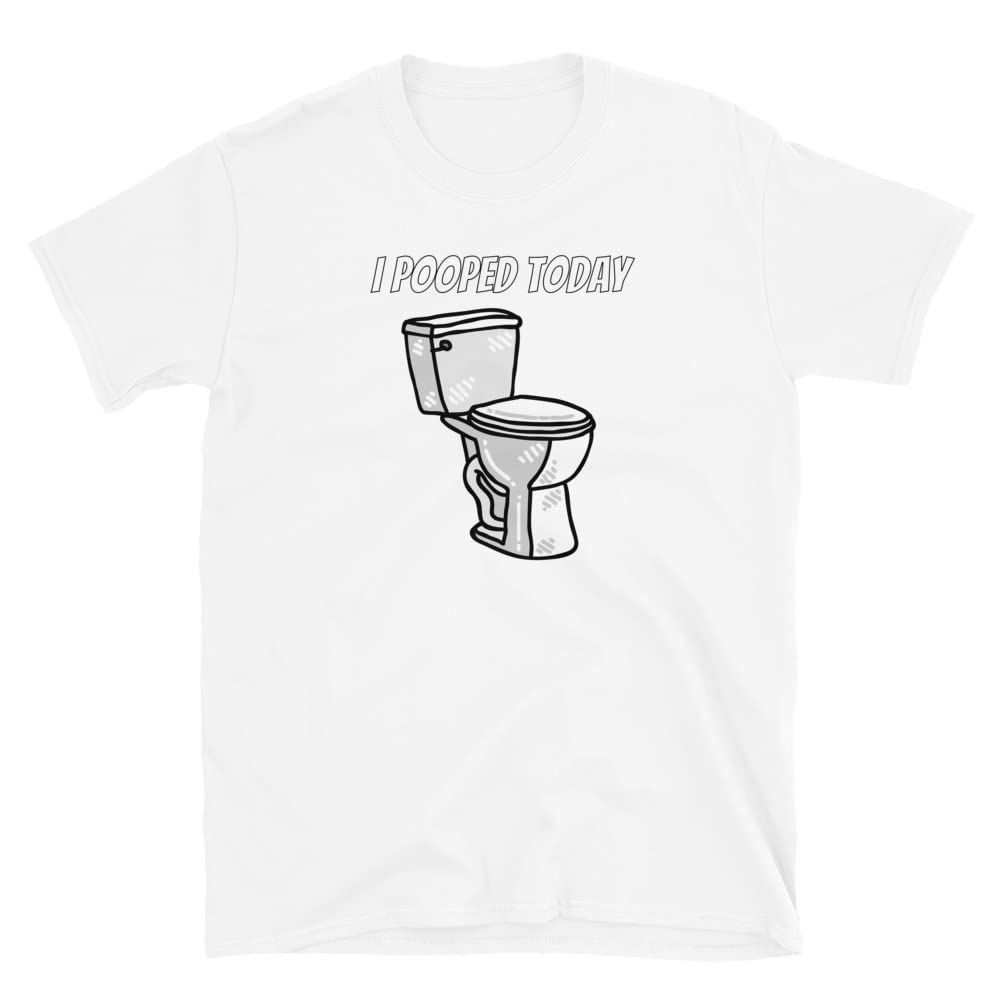 I Pooped Today Funny T-Shirt for Men | Hilarious Poop Design | Perfect for Gag Gifts, Prank Outfits & Casual Wear