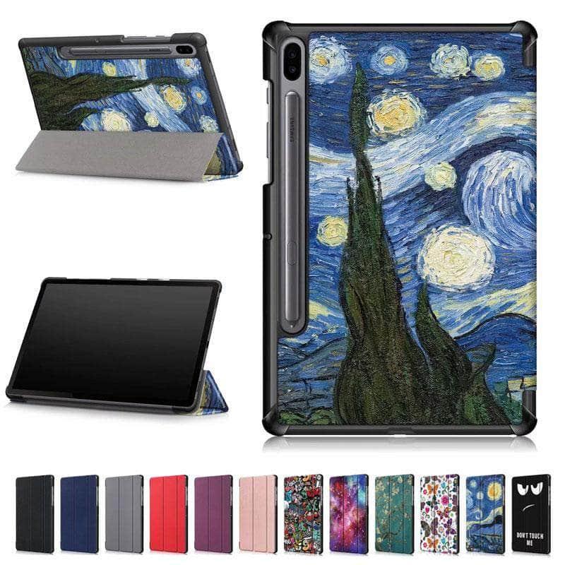 Premium PU Leather Smart Stand Cover for Samsung Galaxy Tab S6 10.5 (Model SM-T860/SM-T865) - Perfect for Work, Travel & Entertainment