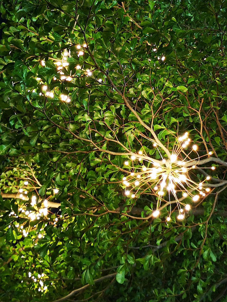 Solar Powered Fireworks Hanging Lights - Outdoor Waterproof LED String Lights for Garden, Patio, Party Decoration - Perfect for Backyard, Wedding, and Holiday Celebrations