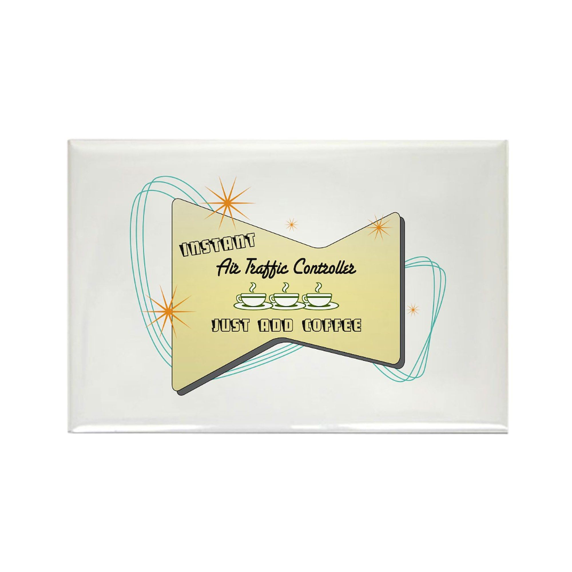 100-Pack CafePress Instant Air Traffic Controller Rectangle Magnets - Fun & Durable Fridge Magnets for Office, Home, or Gifts - Perfect for Aviation Enthusiasts & Air Traffic Control Decor