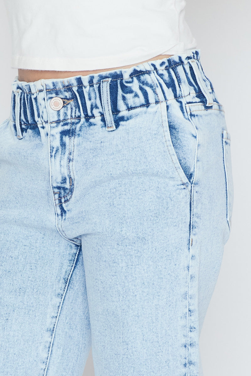 Rubi High Rise Wide Leg Jeans for Girls - Comfortable Stretch Denim Pants for School, Play & Everyday Wear