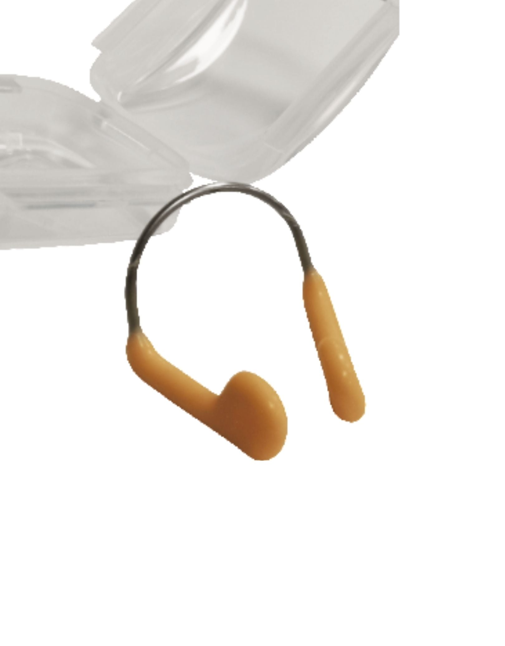 Universal Swim Nose Clip - Comfortable Beige Nose Plug for Swimming, Snorkeling & Water Sports - Stops Water Entry for Adults & Kids