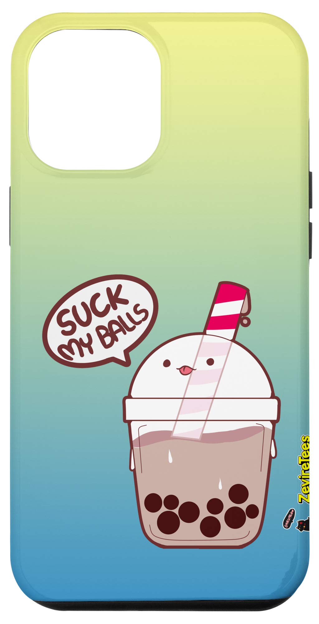 iPhone 12 Pro Max Bubble Tea Cute Phone Case - Trendy Boba Tea Design Protective Cover for Girls & Teens | Perfect for School, Work, and Daily Use