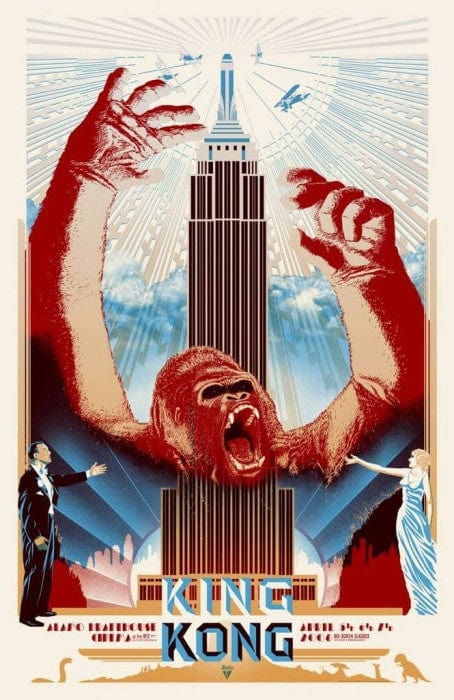 King Kong Burlesque of North America Vintage Poster - Classic Movie Art Print for Home Theater & Man Cave Decor