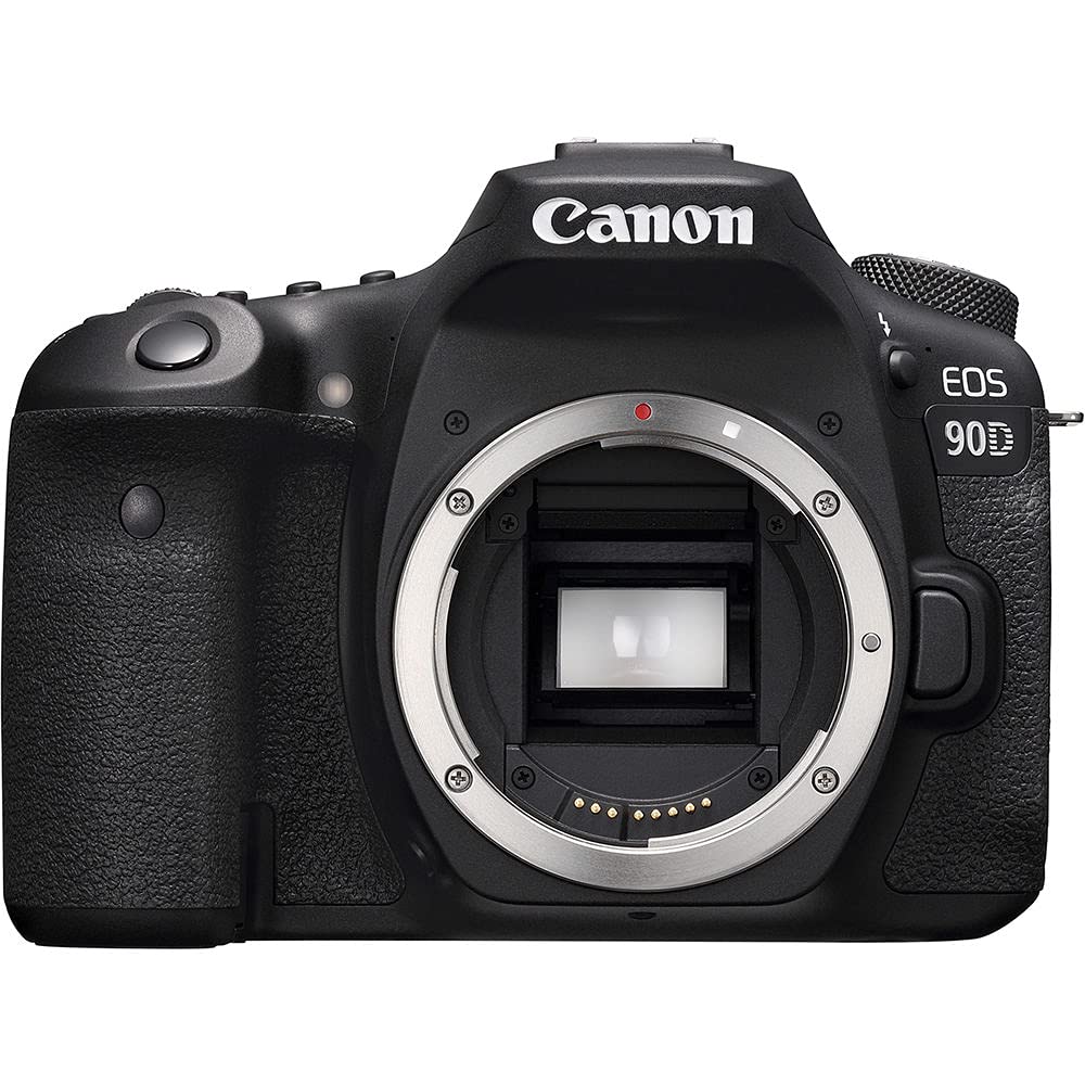 Canon EOS 90D DSLR Camera Body Only (Renewed) with 64GB Memory Card, Case, Corel Photo Software, Battery & Accessories Kit - Perfect for Travel Photography, Vlogging & Professional Shooting