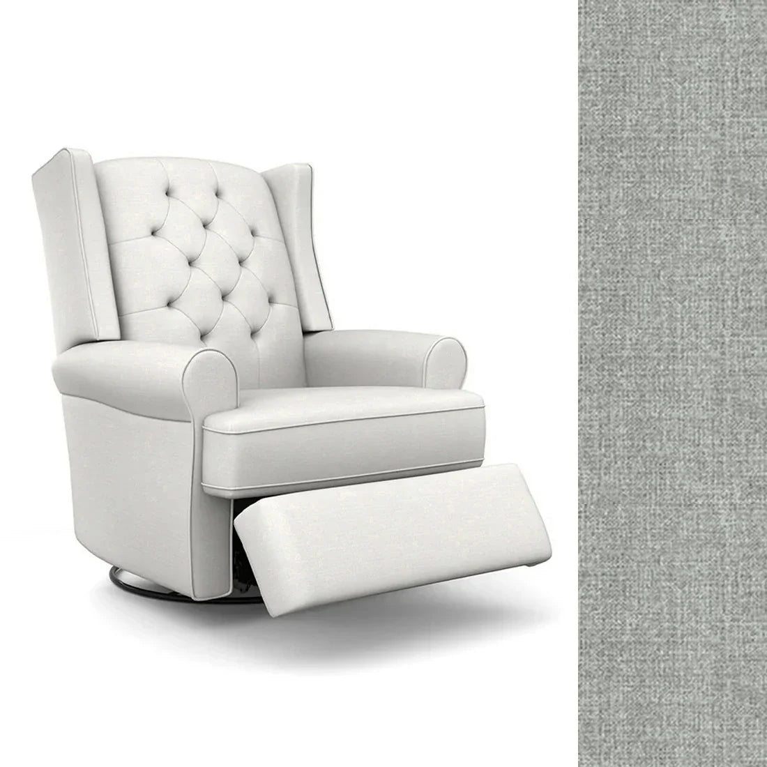 Best Finley Swivel Glider Recliner Chair - Comfortable Modern Living Room Seating for Relaxing, Nursing & Reading