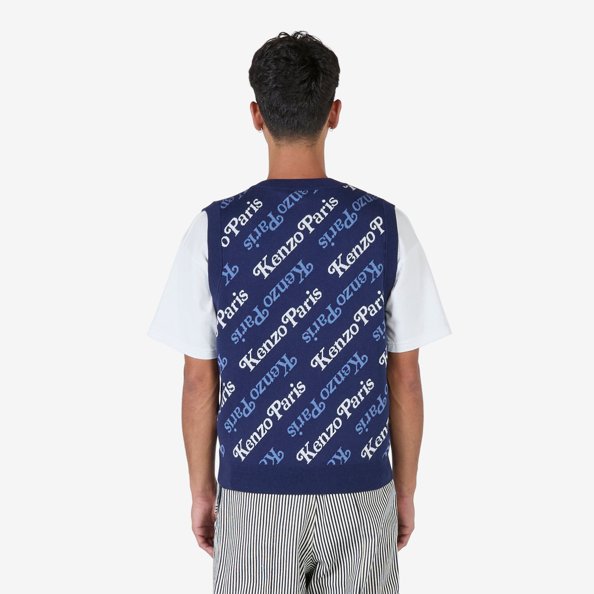 KENZO by Verdy Women's Sleeveless Jumper Dress - Midnight Blue | Casual Summer Outfit, Streetwear Fashion, Day to Night Wear