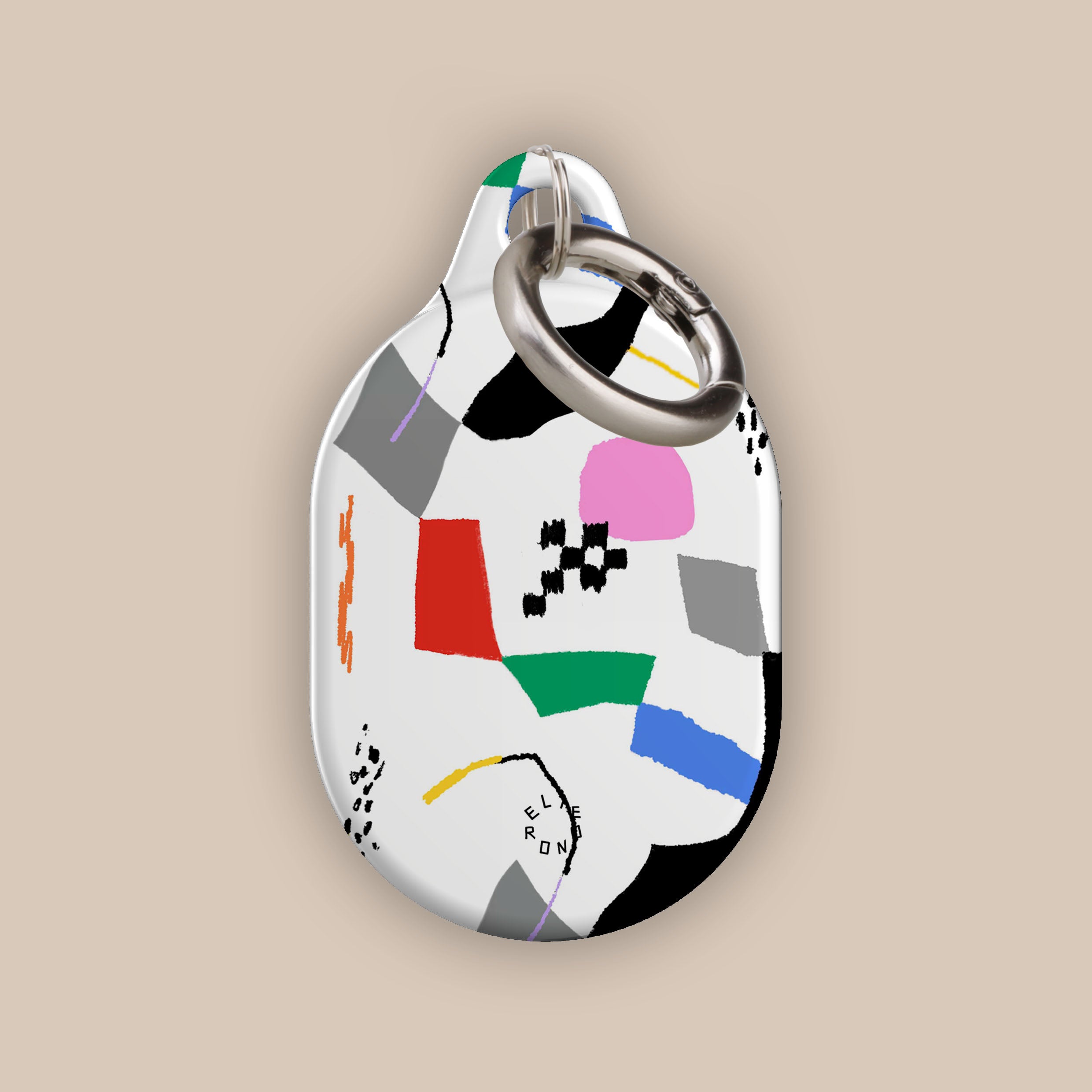 Canvas Creations AirTag Holder - Premium Leather Keychain for Apple AirTag - Perfect for Keys, Wallets & Bags Tracking