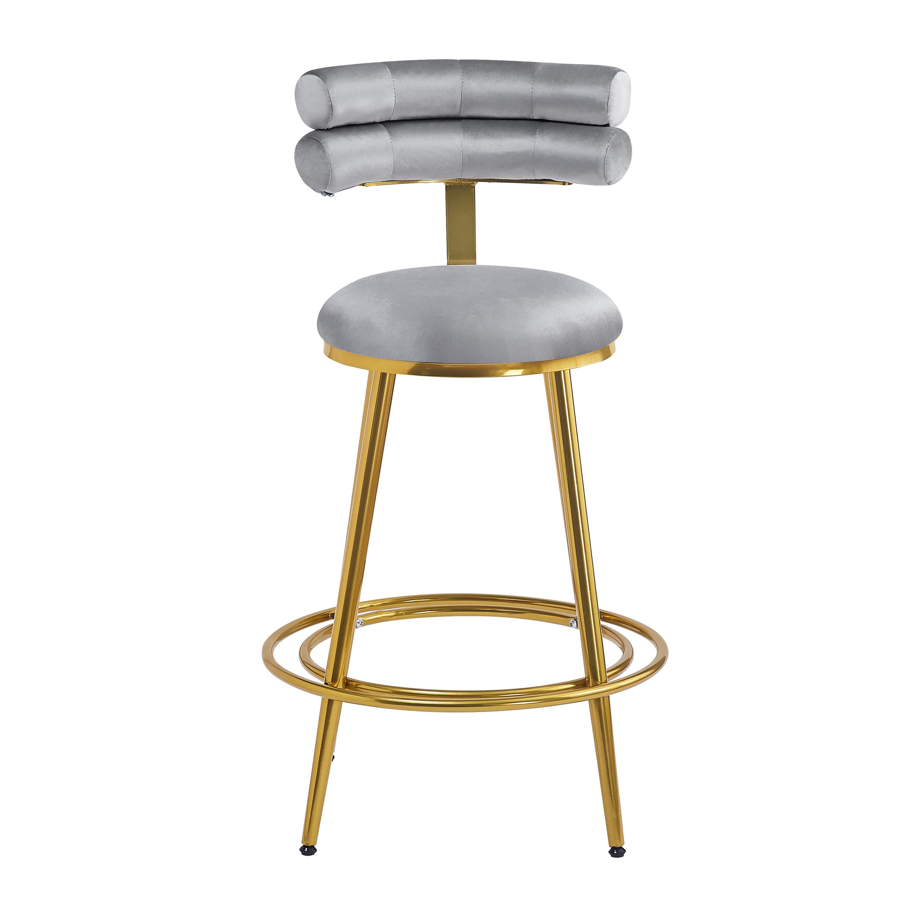Modern Velvet Counter Stools Set of 2 - 27.65
