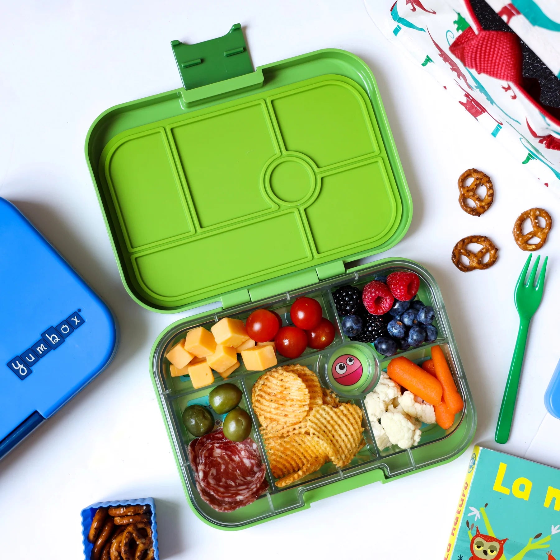 Yumbox Original Leak-Proof Bento Lunch Box - Lavender Purple | Eco-Friendly Kids Lunch Container for School, Work & Picnics