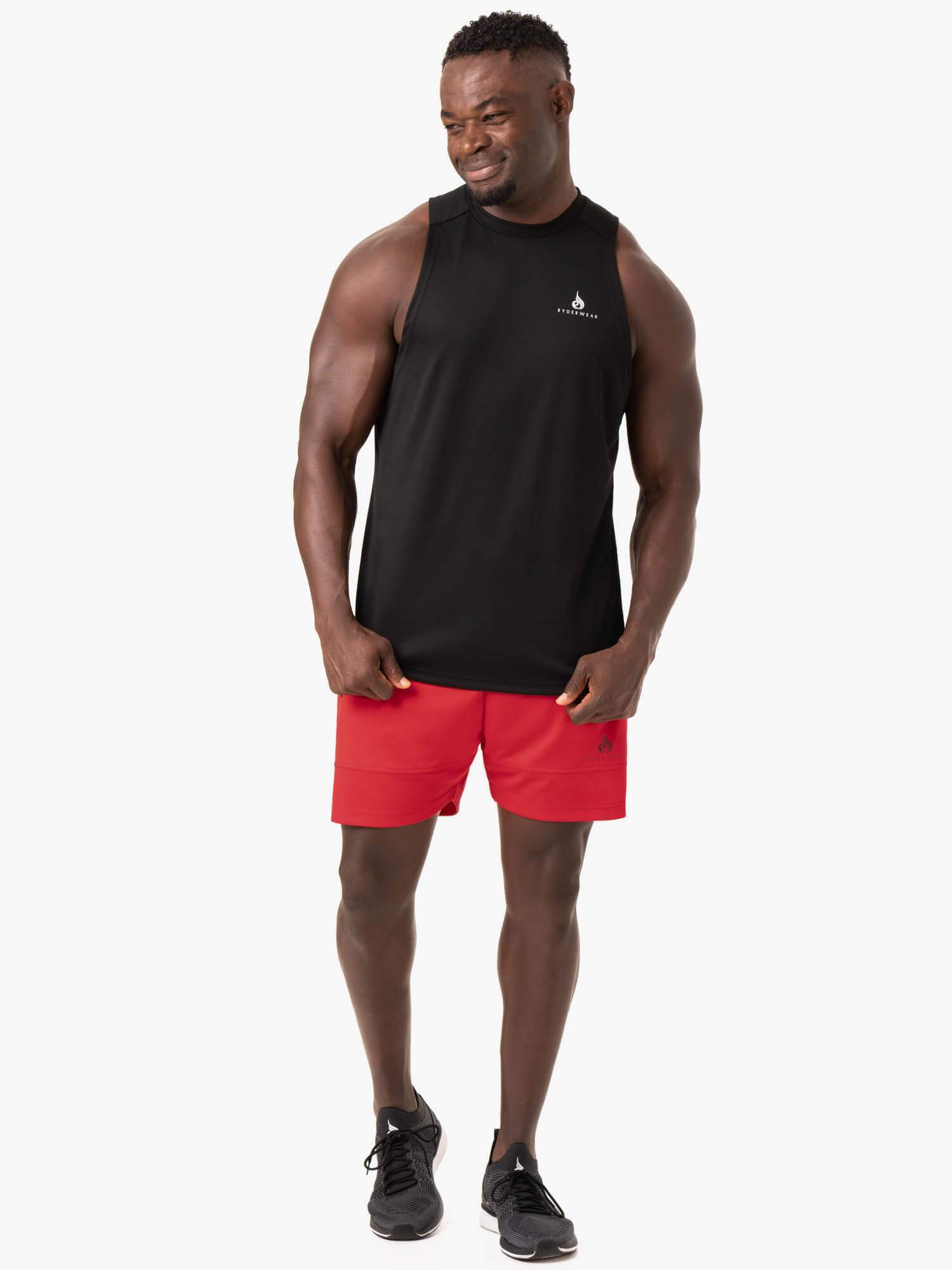 Action Mesh Shorts - Red | Breathable & Comfortable Athletic Shorts for Running, Gym & Outdoor Sports