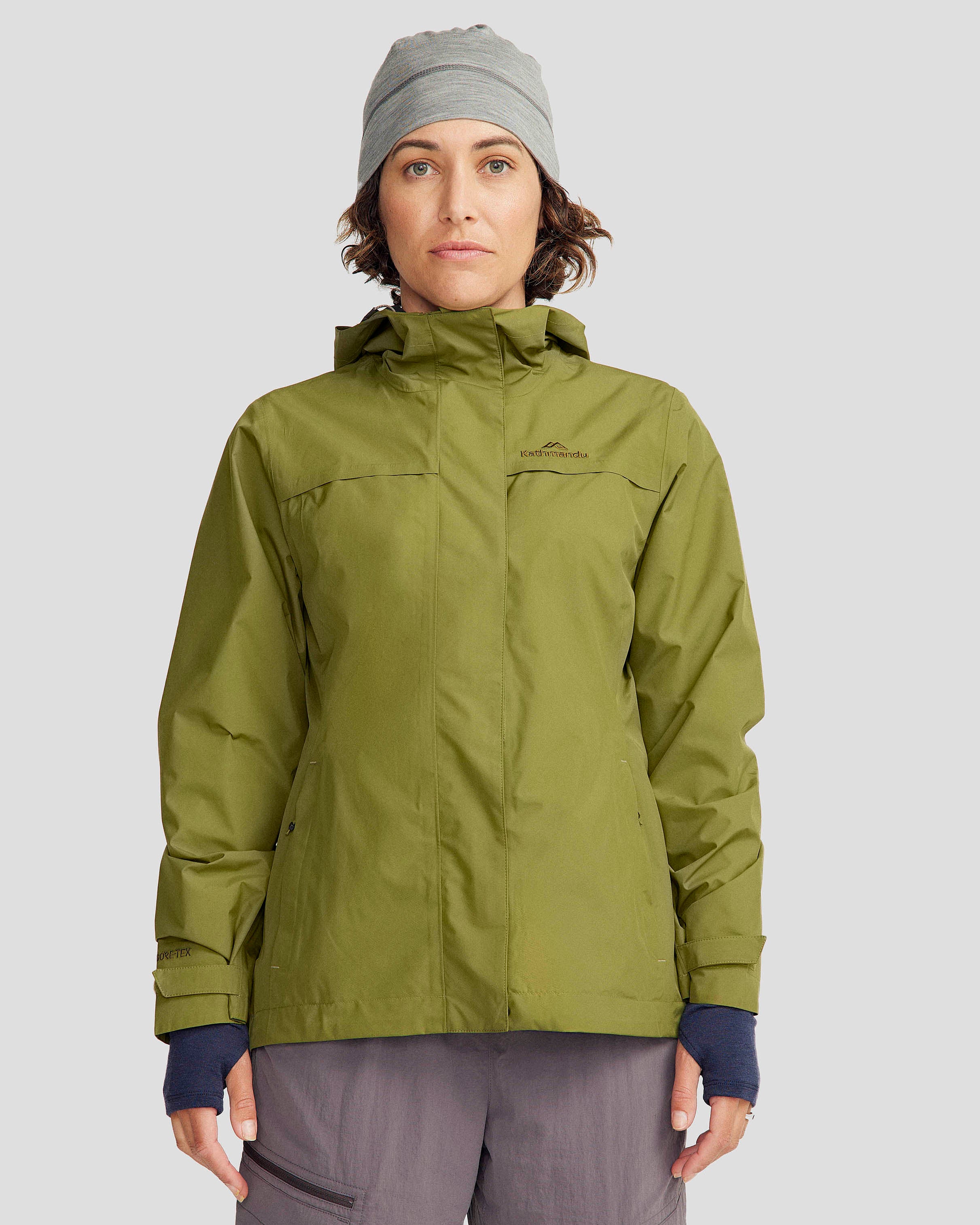 Women's Bealey 2L GORE-TEX® Waterproof Rain Jacket - Dark Fern Green for Hiking & Outdoor Adventures