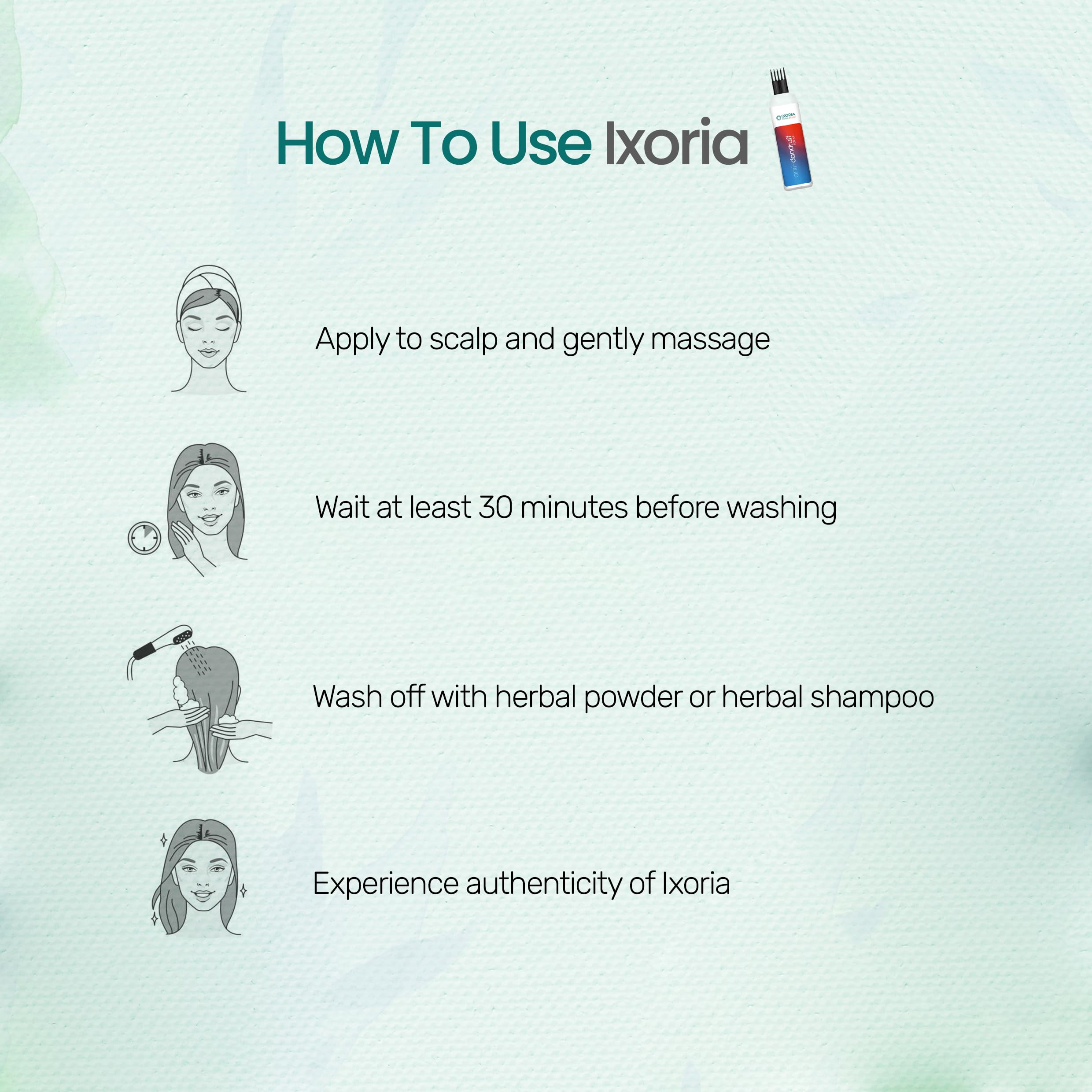 Ixoria Anti-Dandruff Hair Oil - Pure Ayurvedic Treatment for Scalp Itching, Hair Fall Reduction & Growth Promotion | Unisex | Perfect for Daily Hair Care & Scalp Health Maintenance