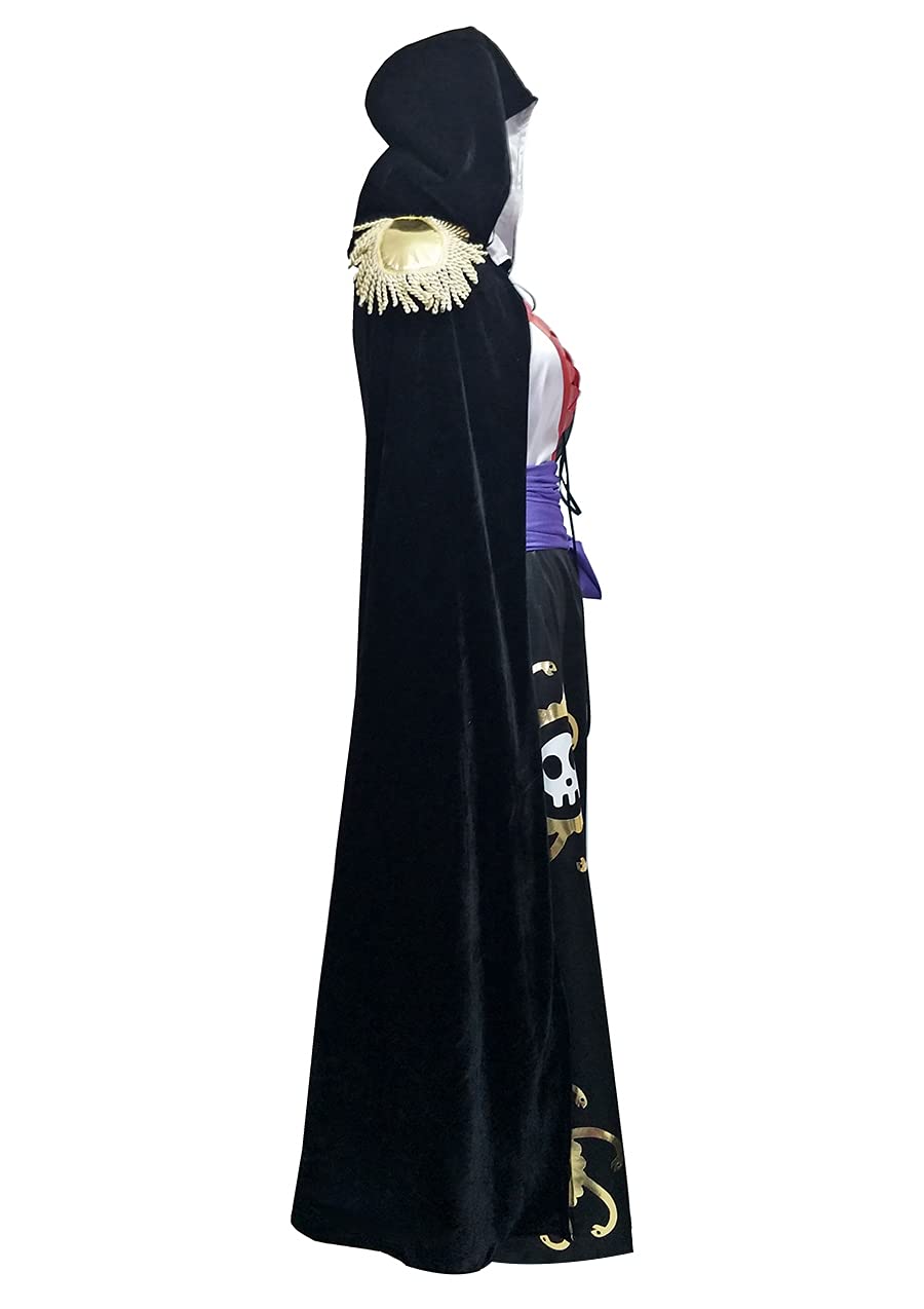 Gothic Black Dress with Detachable Cloak - Women's Victorian Cosplay Costume for Halloween, LARP, Renaissance Fair & Gothic Fashion