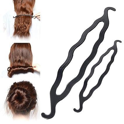 AK Ultimate Hair Bun Maker Tool for Girls - Easy DIY Hair Styling Accessories for Ponytails, Buns & Updos (Perfect for School, Parties & Everyday Wear)