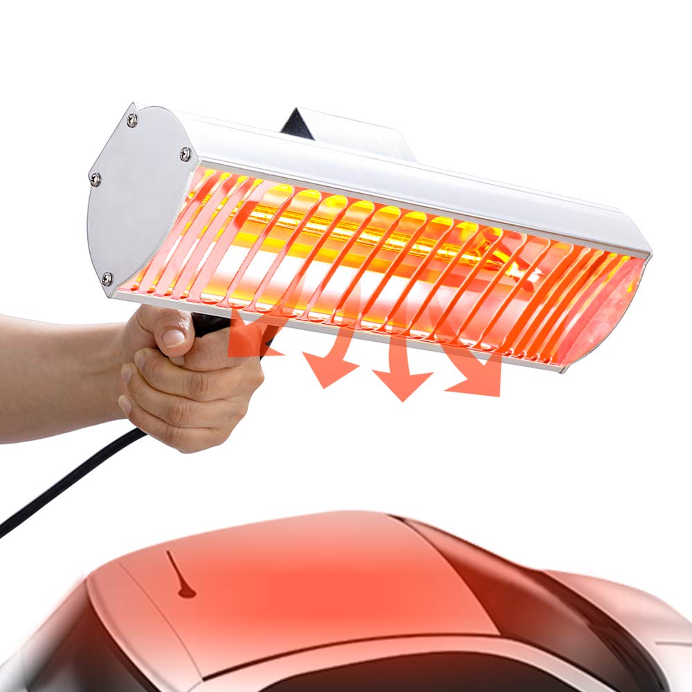 1000W DATOUBOSS Infrared Paint Curing Lamp - Shortwave Heat Lamp for Auto Body Repair & Paint Booth Systems | Portable Car Paint Drying Light | Perfect for Professional Auto Shops & DIY Garage Projects