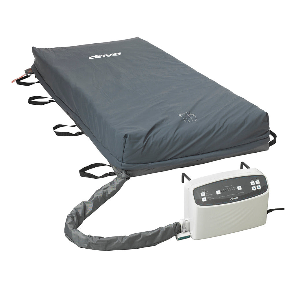 Med Aire 8 Alternating Pressure & Low Air Loss Mattress System - Hospital Grade for Pressure Ulcer Prevention & Recovery, Ideal for Home Care & Long-Term Patients
