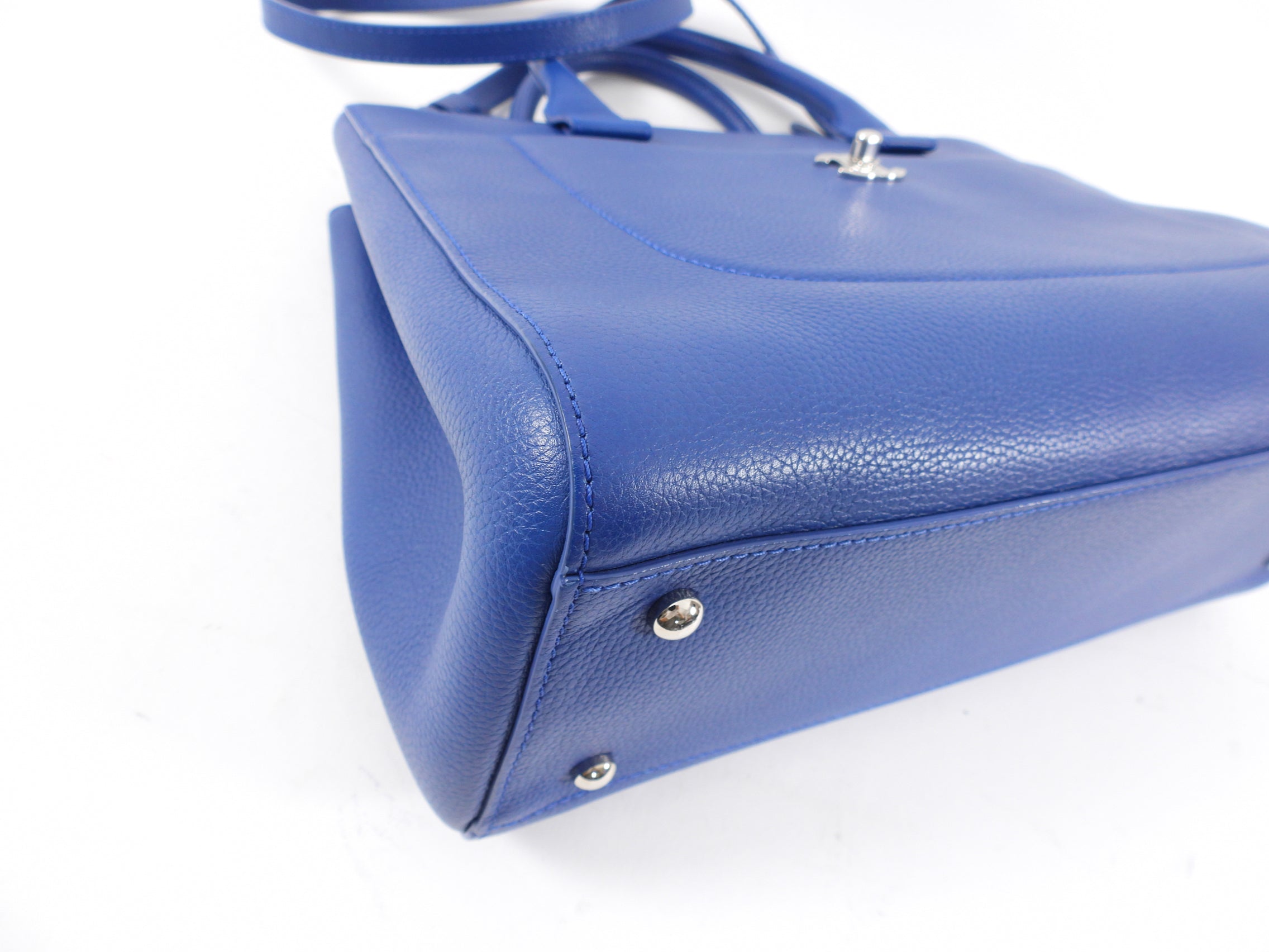 Chanel Blue Small Neo Executive Tote Two Way Handbag for Women - Luxury Leather Shoulder Bag for Work, Travel & Everyday Use