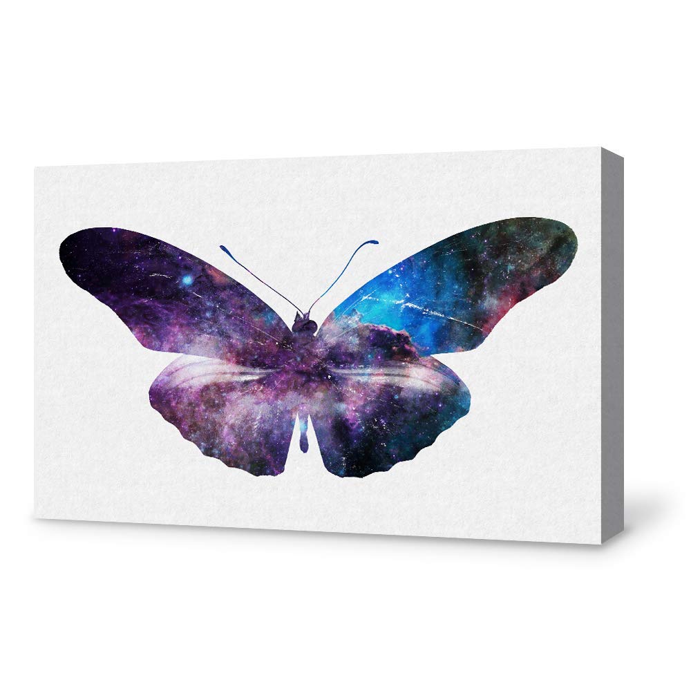 Wall26 Canvas Wall Art - Stunning Butterfly Giclee Painting for Bedroom, Living Room, Home Decor - 12x18 Inches - Perfect for Modern, Boho, and Minimalist Interiors