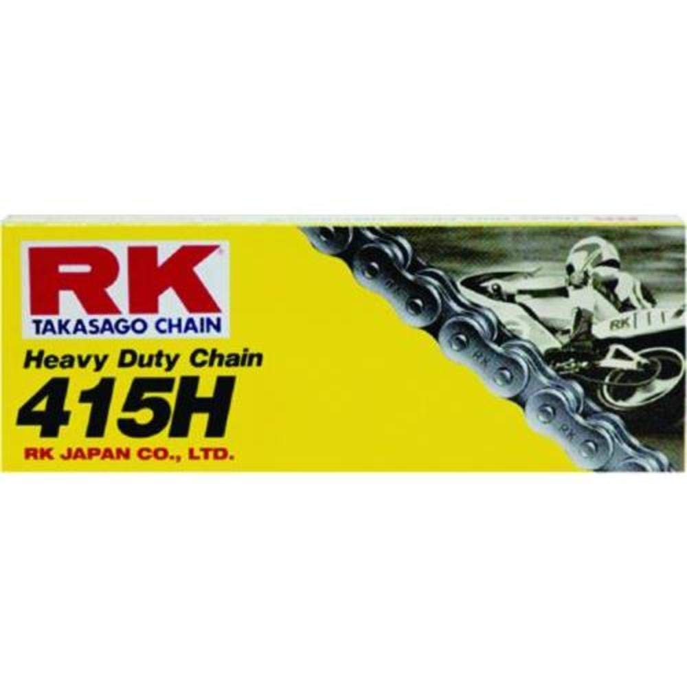RK Racing Chain M415H-110 Heavy Duty Motorcycle Chain 110 Links - Durable Replacement Chain for Cruiser, Dirt Bike & ATV Riding - Off-Road & Street Performance