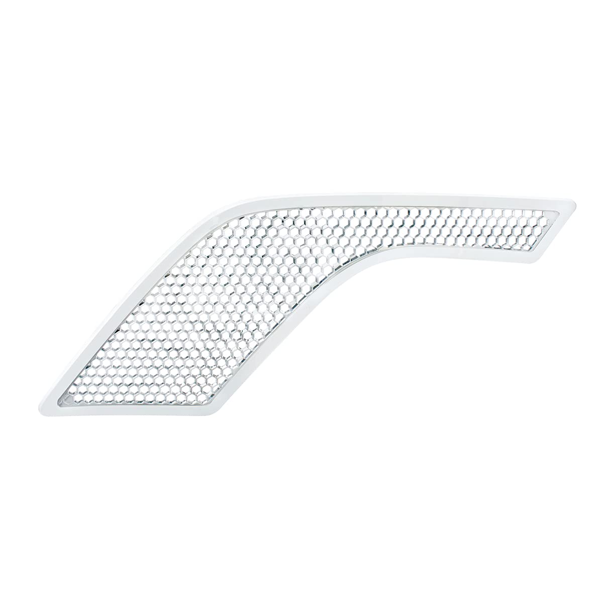 United Pacific 41669 Chrome Hood Air Intake Grill for Volvo VNL Driver Side - Durable Replacement Part for Truck Performance & Style | Perfect for Highway Hauling & Heavy-Duty Use