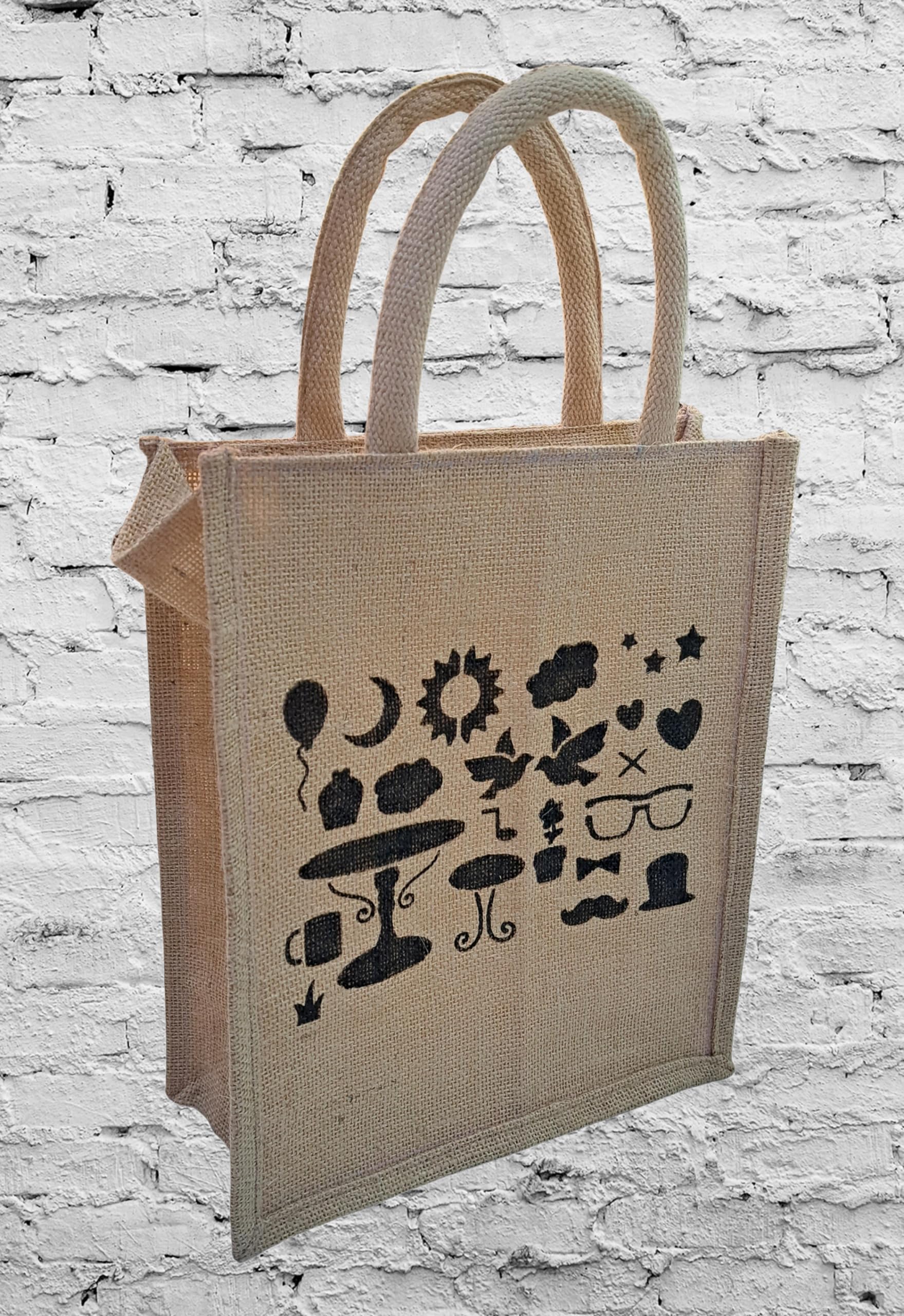 Eco-Friendly Jute Tote Bag with Zipper Closure - Durable Unisex Cotton Shopper for Lunch, Work, Groceries & Beach - Stylish Reusable Shopping Bag for Women & Men