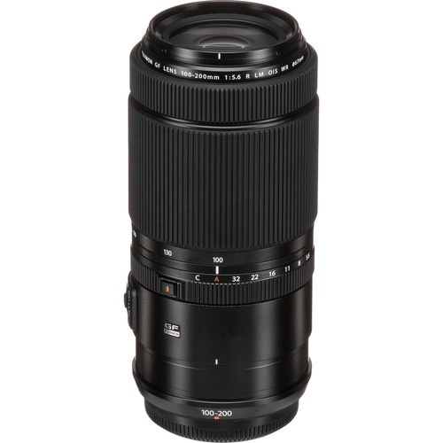 FUJIFILM GF 100-200mm f/5.6 R LM OIS WR GFX Medium Format Telephoto Zoom Lens for Portrait & Landscape Photography - Weather Resistant for Outdoor Shooting