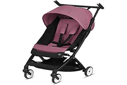 CYBEX Libelle Ultra-Lightweight Compact Stroller for Travel | Foldable Baby Stroller Fits in Airplane Cabin | Compatible with CYBEX Car Seats (Sold Separately) | Suitable for Infants 6+ Months | Magnolia Pink | Perfect for Air Travel, City Walks & Shopping Trips