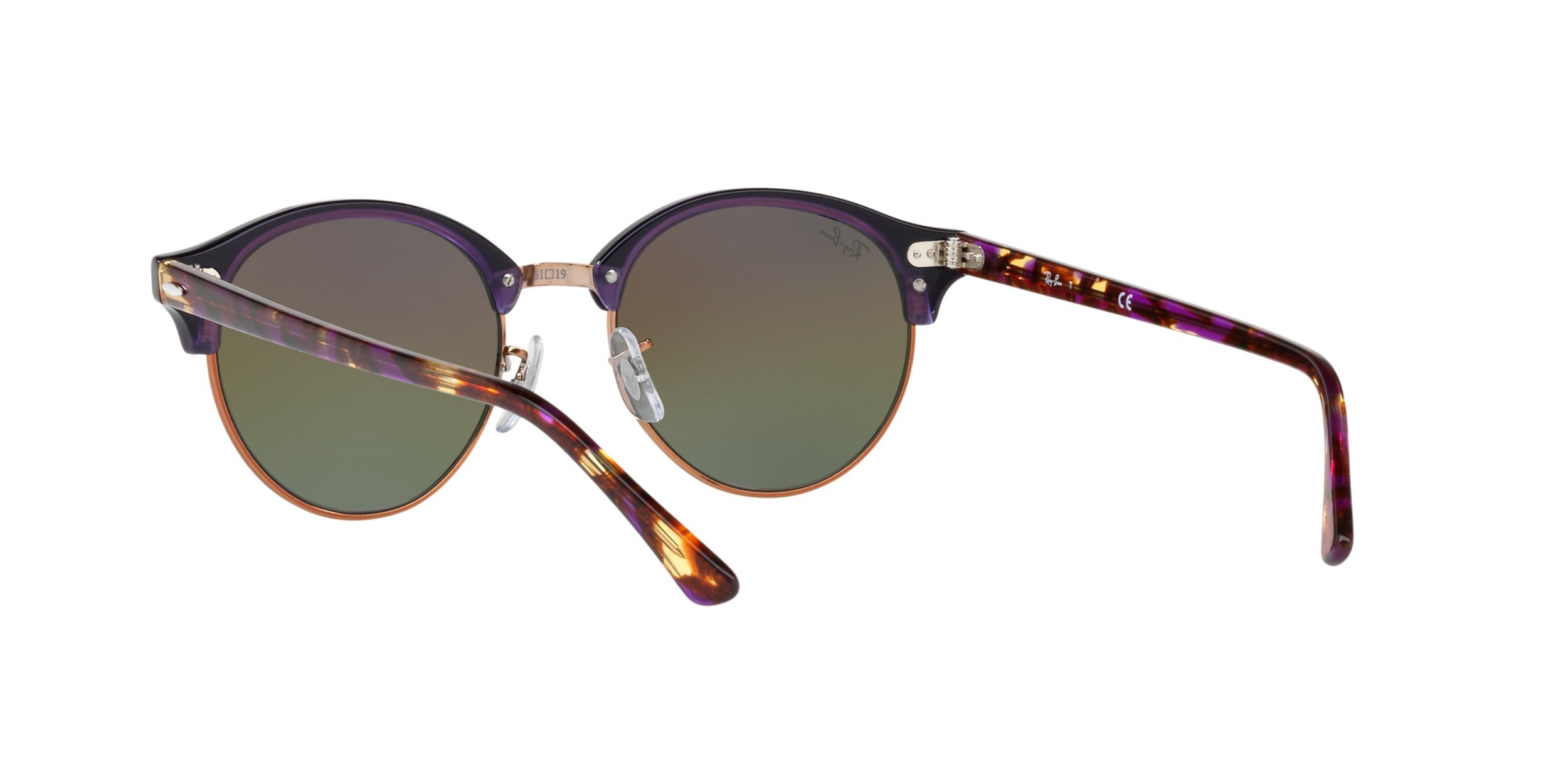 Ray-Ban RB4246 Clubround Round Polarized Sunglasses for Men & Women - UV Protection, Classic Retro Style - Perfect for Driving, Beach & Outdoor Activities