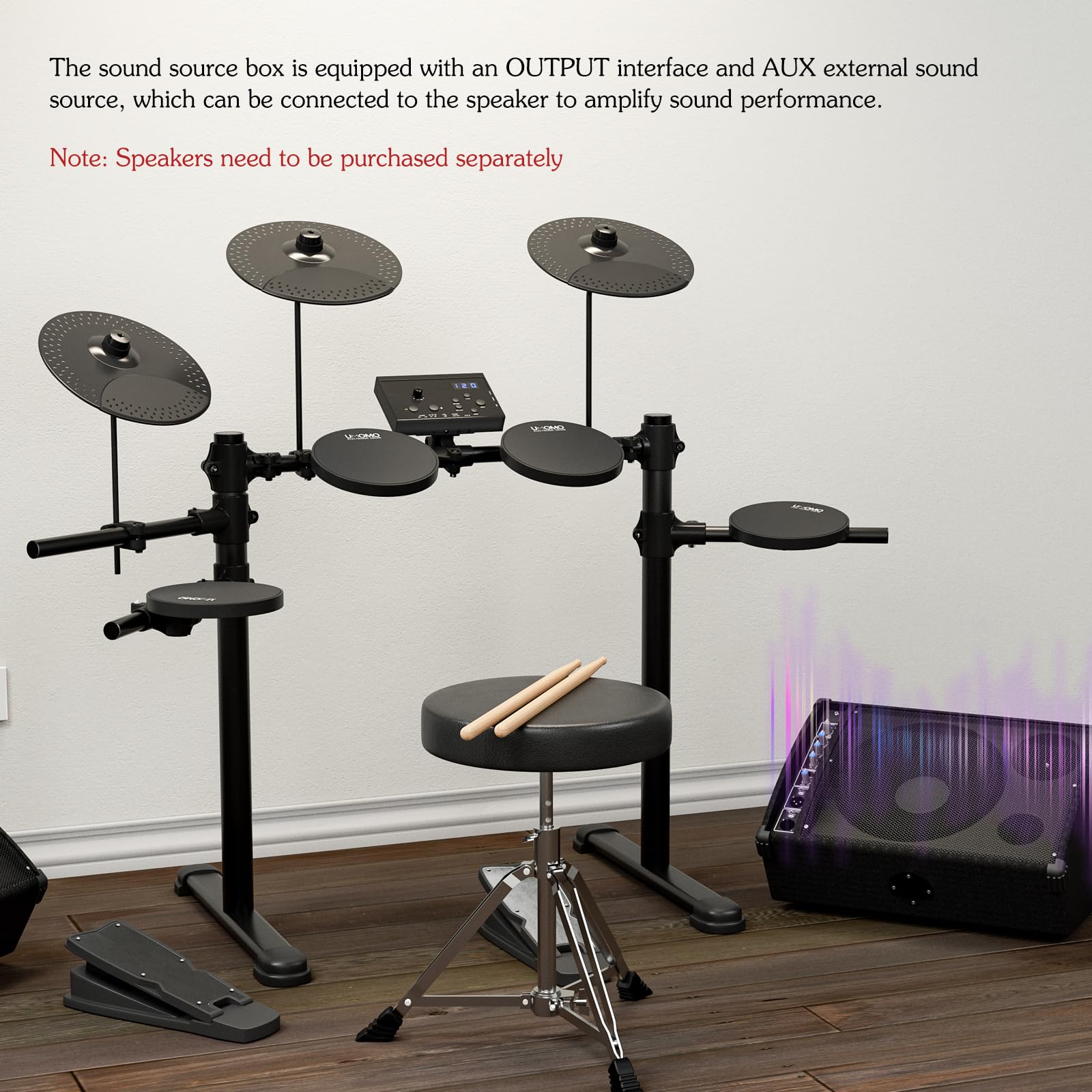 UMOMO Electric Drum Set - 10