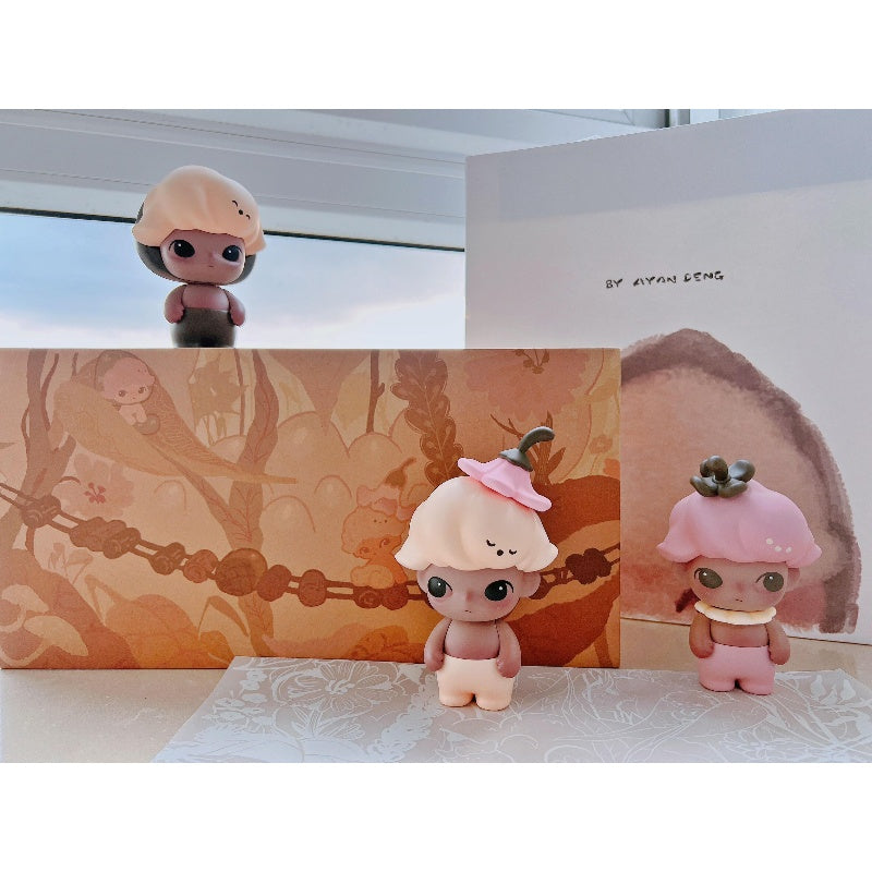 DIMOO Fairies In The Woods Flower And Fruit Limited Edition Collectible Figure Set - Perfect for Home Decor, Gift Giving, and Fantasy Collectors