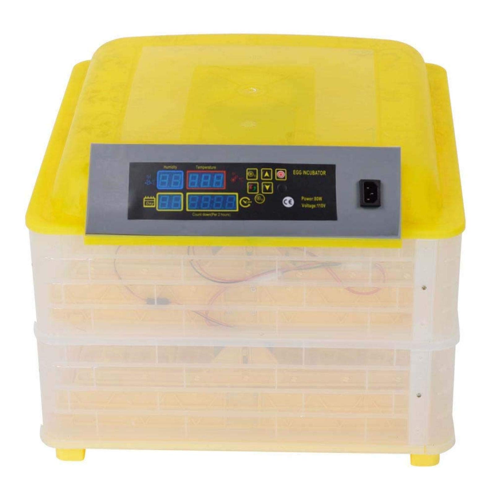 Automatic Digital Egg Incubator for Chicken Duck Goose Quail - 96 Egg Capacity with Auto Turning & Humidity Control - Poultry Hatcher Machine for Fertilized Eggs (US Plug) - Perfect for Home Farming, Classroom Projects & Backyard Poultry Breeding