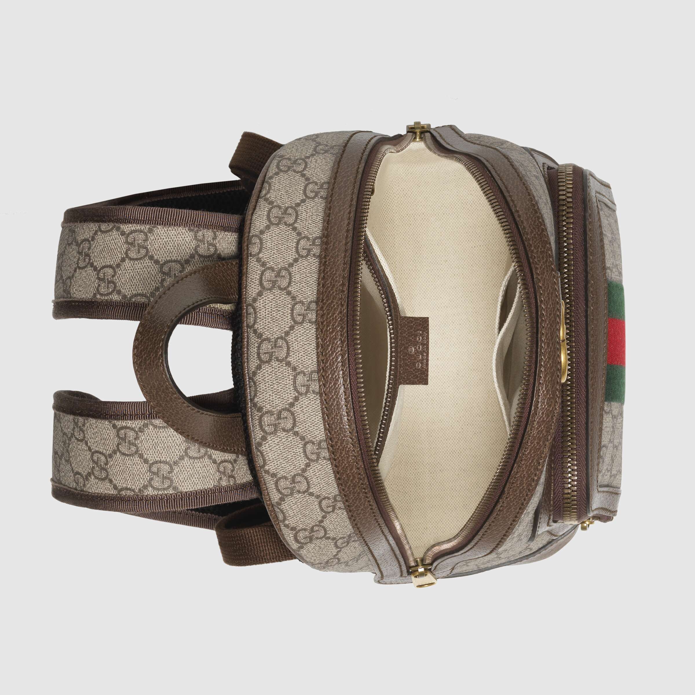 Gucci Ophidia GG Small Backpack for Women - Beige & Ebony Crossbody Bag | Fashionable Luxury Handbag for Travel, Work & Everyday Use
