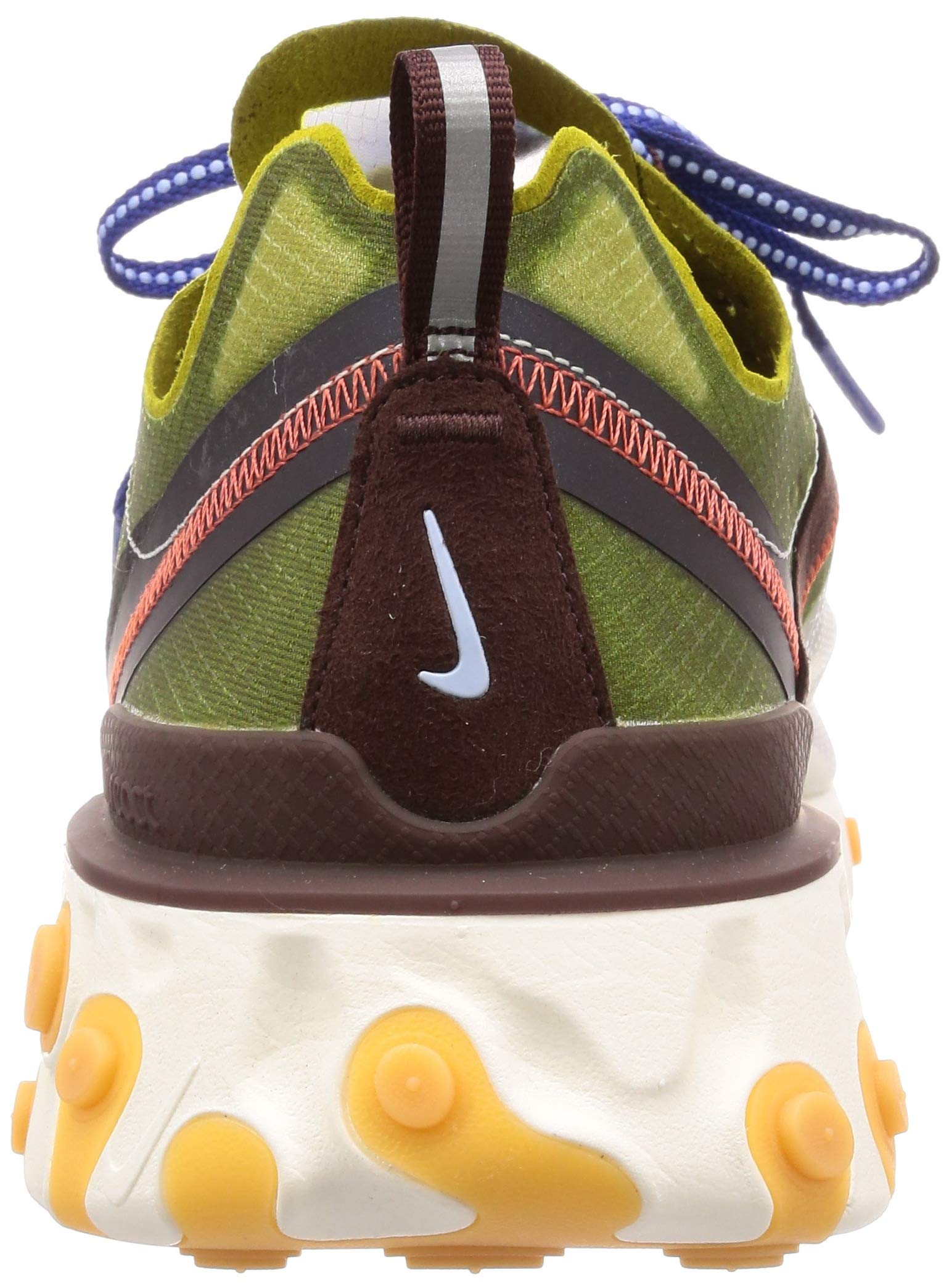 Nike React Element 87 Running Shoes for Men - Size 13 US | Moss/Black Synthetic | Lightweight Cushioned Sneakers for Jogging, Gym Workouts & Casual Wear