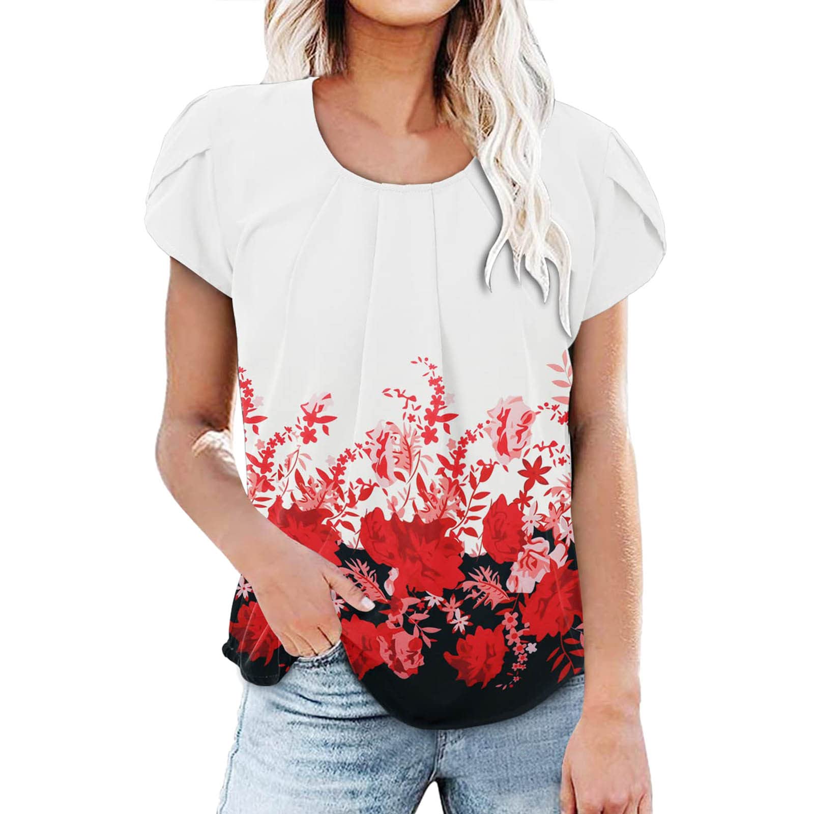 Women's Workout Tops - Soft Cotton Short Sleeve T-Shirts & Casual Loose Fit Blouses | Gym, Yoga, Running & Everyday Wear