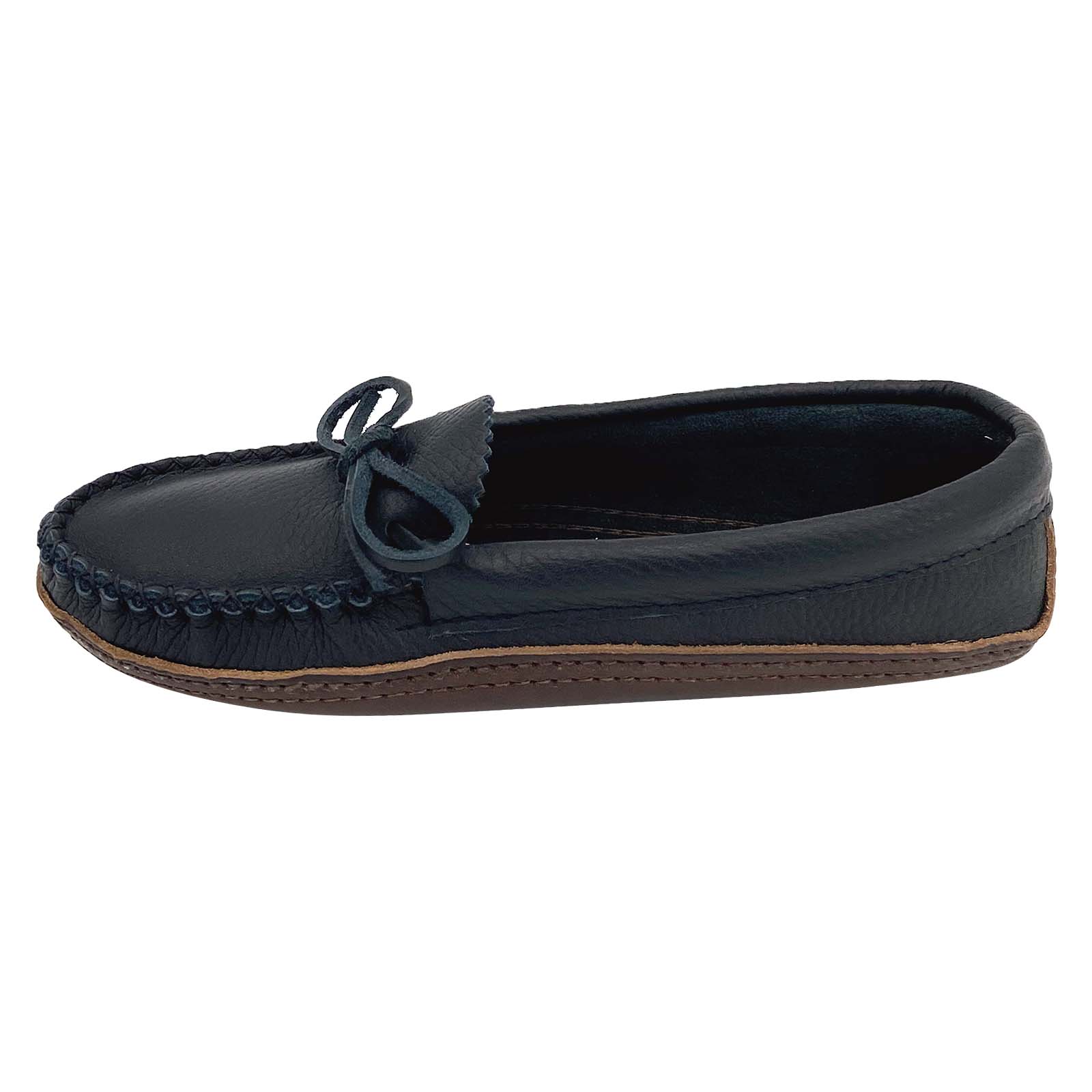 Women's Genuine Moose Hide Earthing Moccasins - Soft Leather Indoor/Outdoor Slippers for Grounding & Relaxation at Home, Yoga, or Meditation
