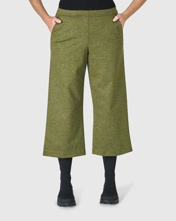 AP814E Folklore Easy Green Pants - Stylish & Comfortable Women's Casual Trousers for Everyday Wear | Perfect for Office, Travel & Outdoor Activities