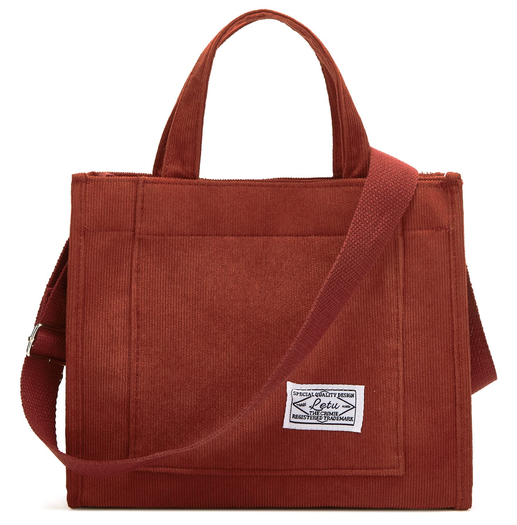 Stylish Women's Corduroy Crossbody Shoulder Bag - Square Purse Tote for Casual, Work, School & Travel | Perfect for Everyday Use, Office Commute & Weekend Outings