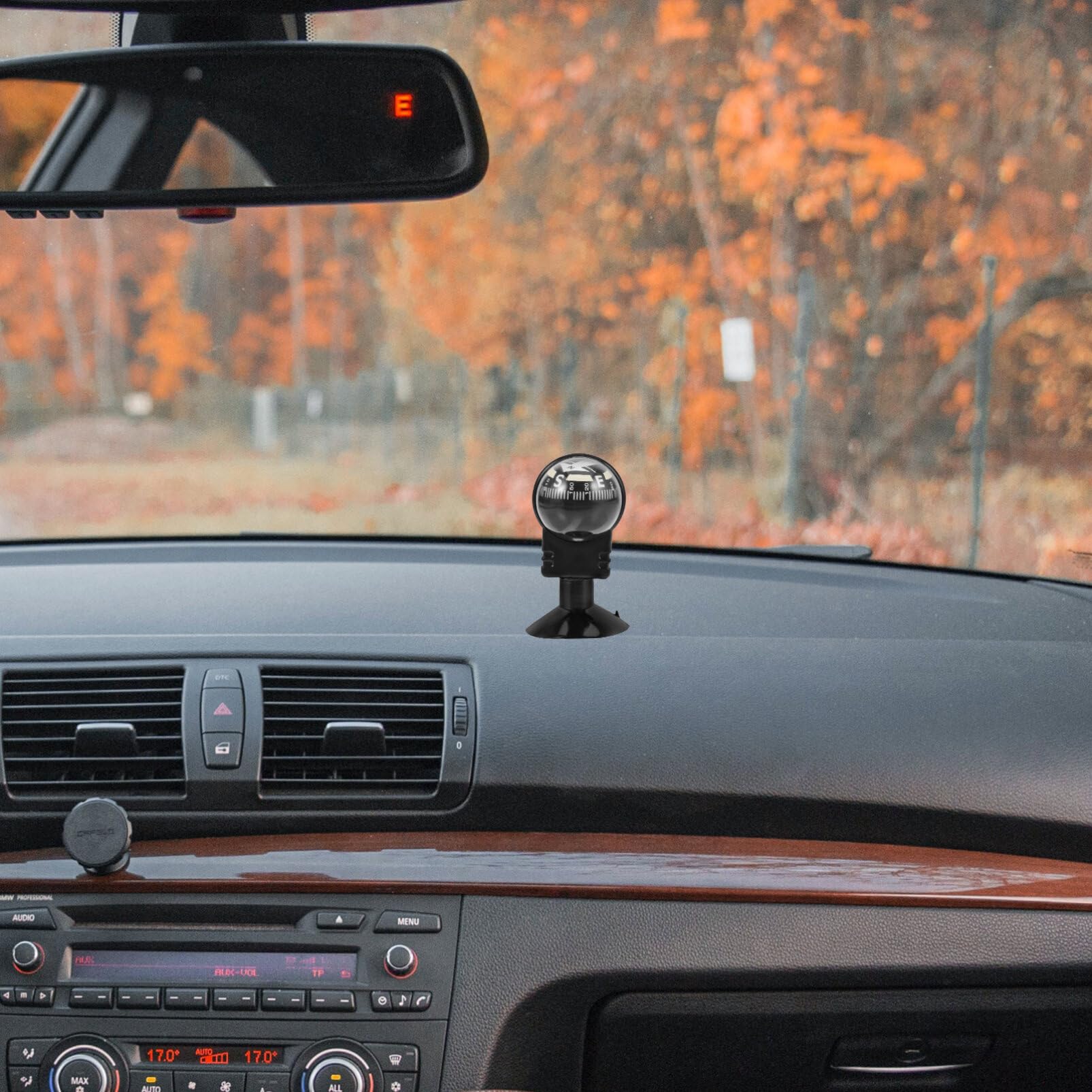 HANABASS Car Compass Ball - 360° Swivel Dashboard Compass for Cars, Trucks & Boats | Accurate Navigation, Stylish Auto Interior Decoration | Perfect for Road Trips, Off-Roading & Marine Adventures