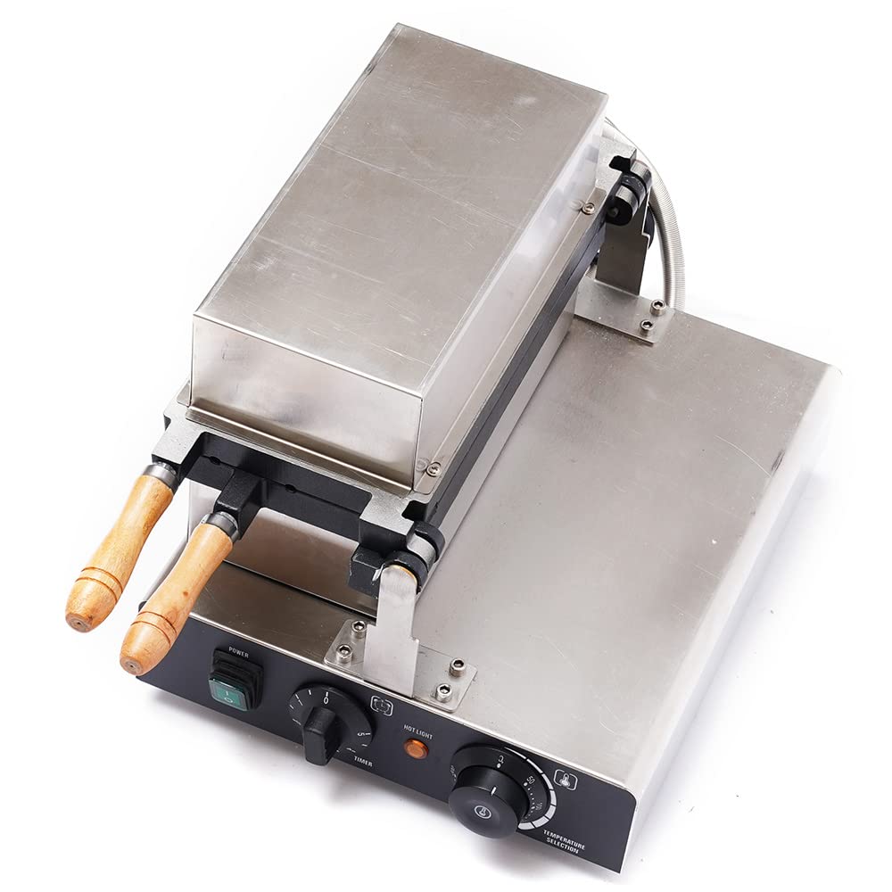 6-Piece Electric Waffle Skewer Maker Set - Mini Commercial Waffle Baker for Kids Breakfast, DIY Snack Skewers, Party & Bar Treats - Perfect for Family Cooking, Birthday Parties & Cafe Desserts