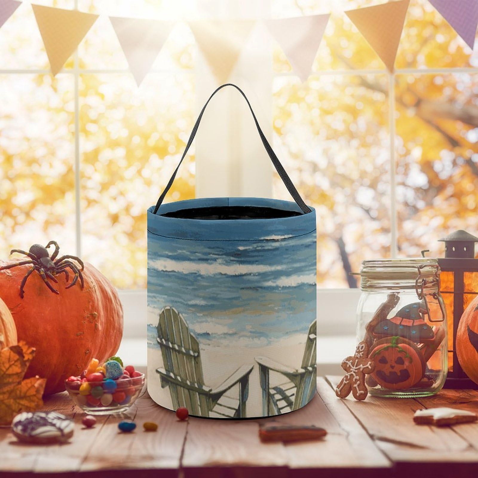 Halloween Trick or Treat Bags - Cute Australian Animal Print Tote Bags for Candy Collection - Perfect for Kids' Halloween Parties & Neighborhood Trick-or-Treating