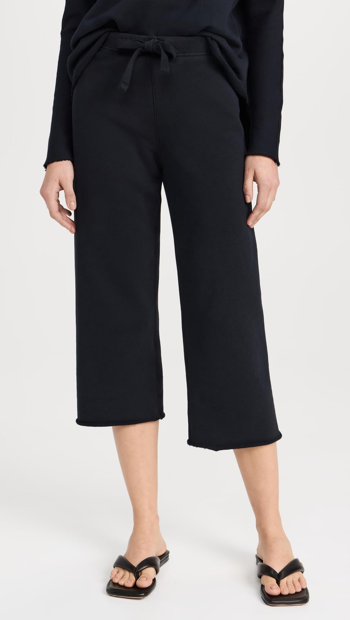 Frank & Eileen Women's Cropped Wide Leg Sweatpants - Soft Lounge Pants for Yoga, Travel & Casual Wear - High Waisted Comfort Joggers for Women