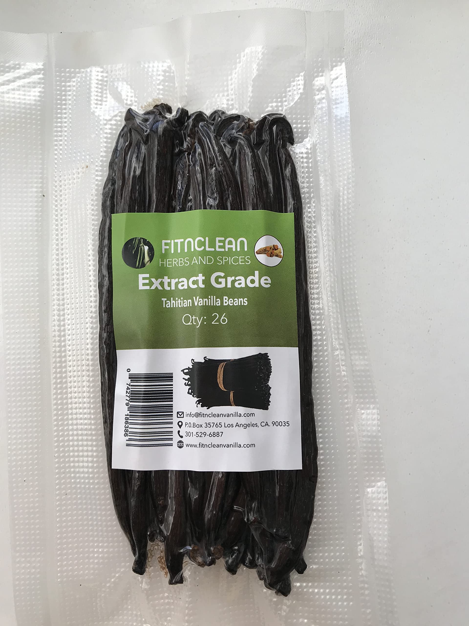 Premium 26 Tahitian Vanilla Beans Grade B - 4