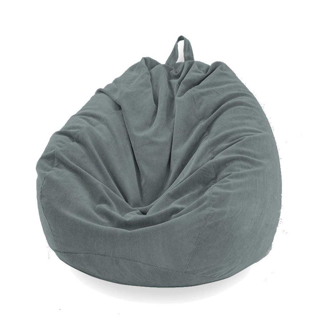 Soft Corduroy Bean Bag Chair Cover - Unfilled Recliner Seat for Living Room, Japanese Tatami Style Puffy Sofa (Color D) - Perfect for Lounge, Gaming & Small Space Decor