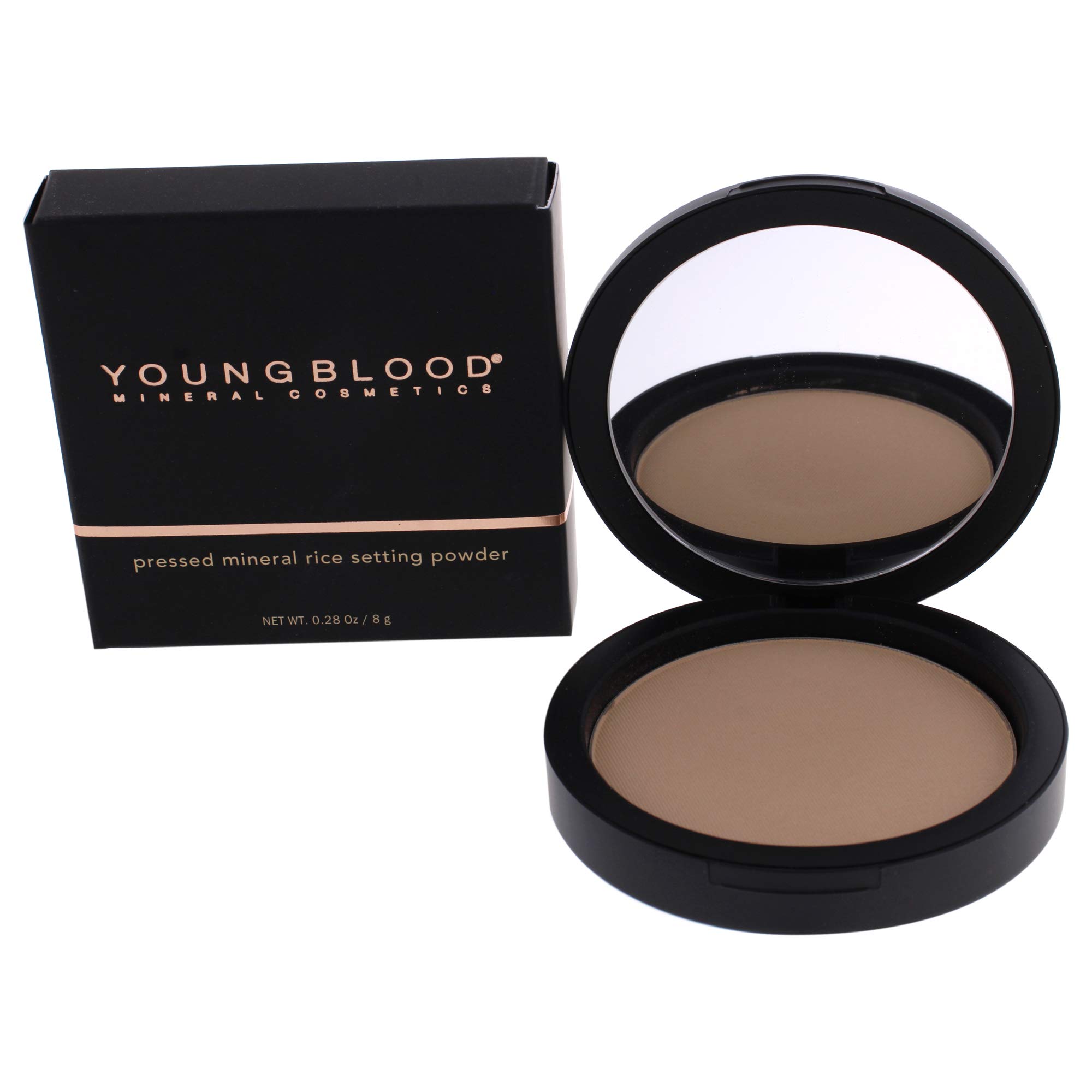 Youngblood Pressed Mineral Rice Powder - Medium 10g | Oil-Control & Matte Finish | Perfect for Daily Makeup & Touch-Ups