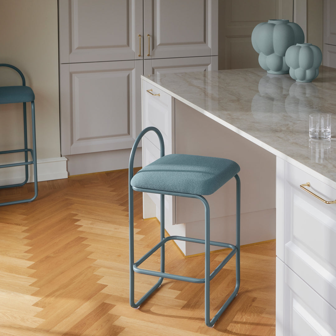 Angui Counter Height Bar Stool - Adjustable Swivel Stool for Kitchen Island, Breakfast Bar & Home Pub - Modern Dining Chair with Footrest
