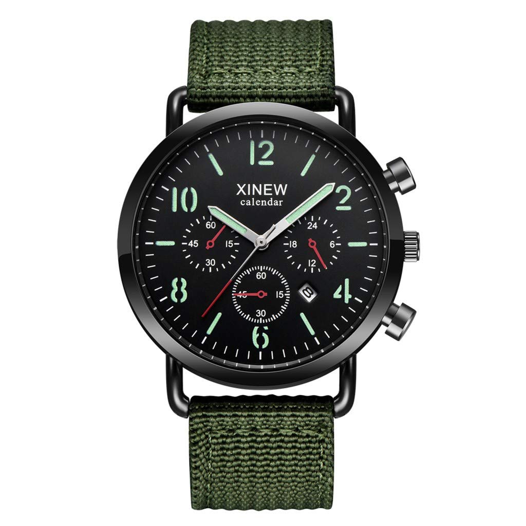 Men's Nylon Strap Digital Sports Watch with Quartz Movement - Waterproof, Lightweight & Durable for Outdoor Activities, Running, Hiking & Casual Wear