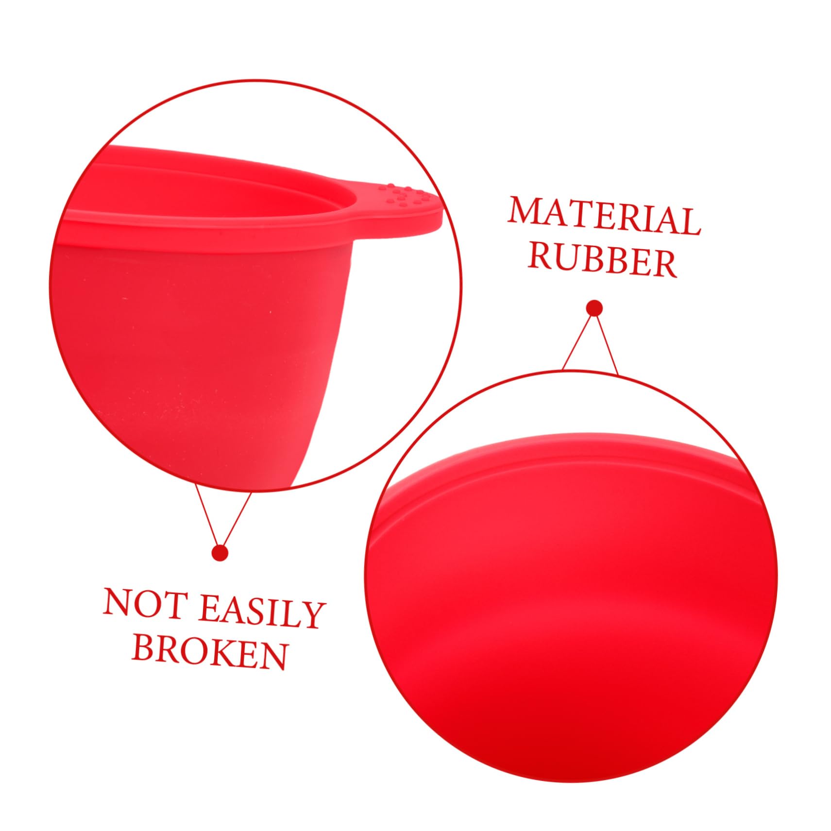 Professional Silicone Wax Warmer Pot for Hair Removal - Red Wax Melting Bowl with Inner Insert, Replacement Wax Heater for Salon & Home Use - Perfect for Eyebrows, Legs, Bikini Line & Facial Hair Removal