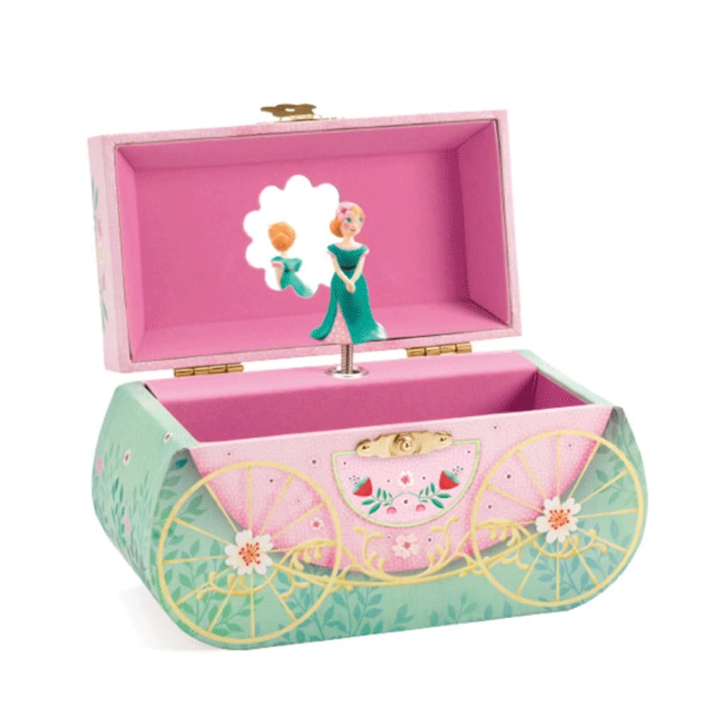 AVEO Wooden Music Box with Dancing Princess - Jewelry Storage Box & Musical Gift for Girls, Birthday Present - Plays 'Let Me Call You Sweetheart' - Perfect for Bedroom Decor, Wedding Favors, and Special Occasions